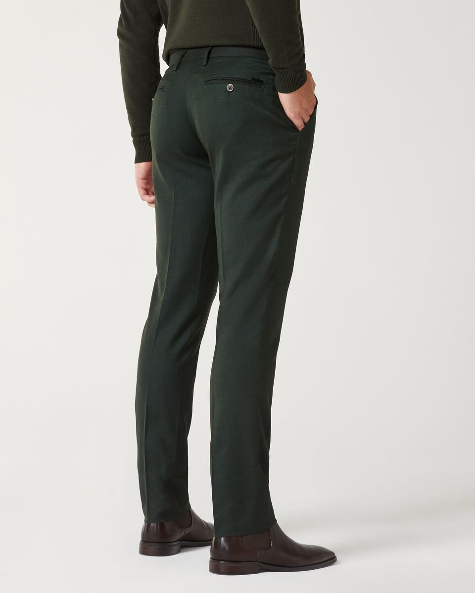 Mens Dark Green Tailored Suit Pant